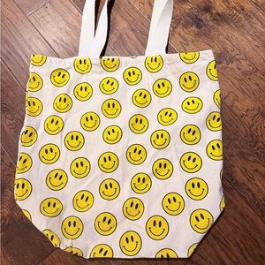 Cheerful Yellow Smiley Tote Bag